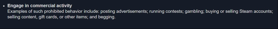 CSGO skin gambling under pressure as Valve tightens Steam rules: A clip of the new Steam guidelines from Valve discussing gambling