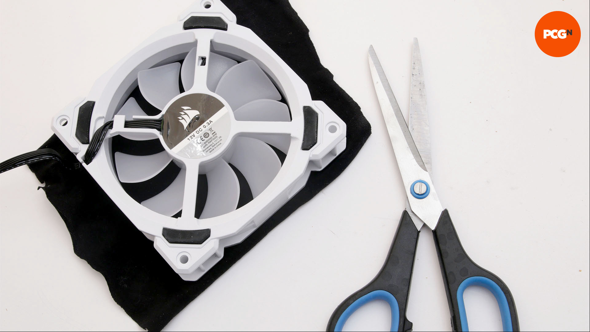 How to stop dust getting into your PC: Cut pantyhose to size with scissors