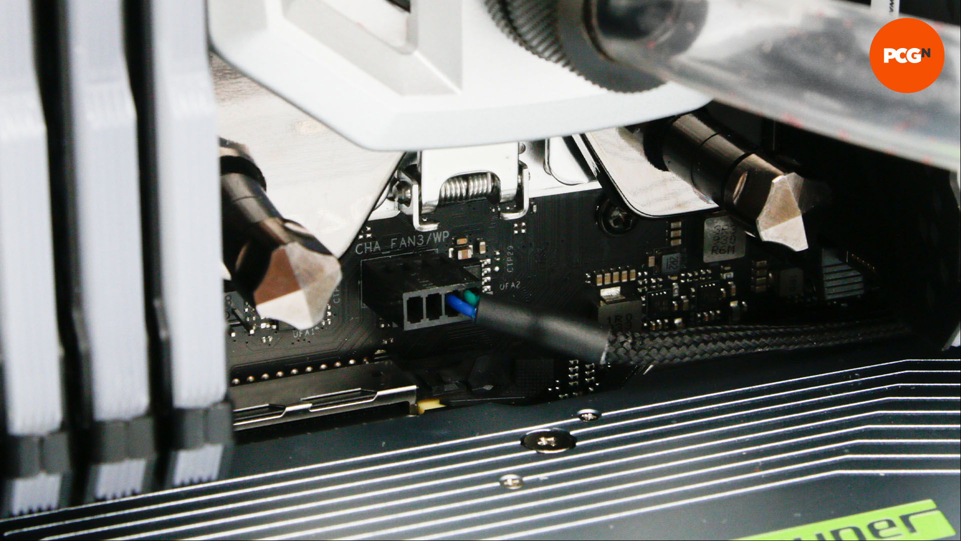 How to set fans and pumps to respond to coolant temp: Connect fans to motherboard