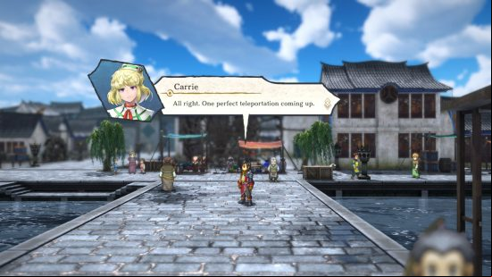 carrie agreeing to fast travel in eiyuden chronicle