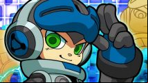 Absorb this Mighty No. 9 footage like the energy of a rocket-drone
